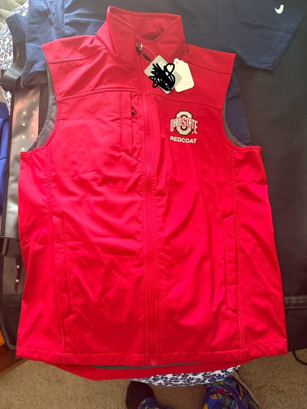 Ohio State Buckeyes Redcoat Soft Shell Vest NWT XL